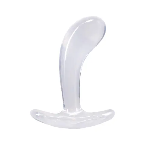 Crystal Jellies Curved Anal Trainer Set in Clear