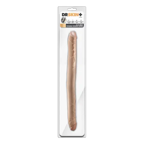 Dr. Skin Plus 16.5 in. Posable Double Dong Beige