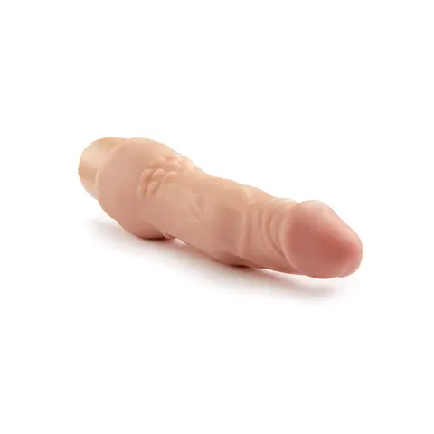 Dr. Skin Cock Vibe 4 Realistic 8 in. Vibrating Dildo in Beige