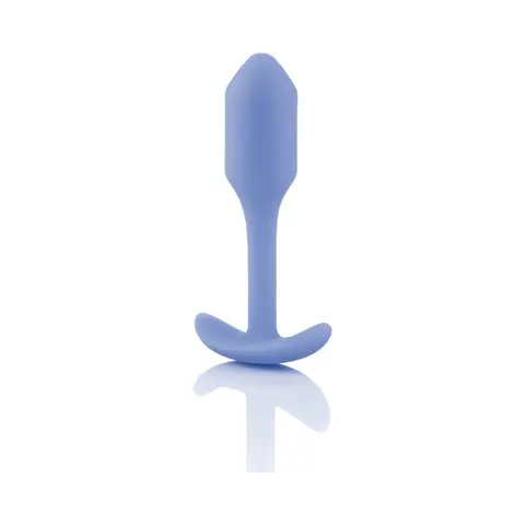 B-Vibe Snug Plug 1 Weighted Silicone Anal Plug in Violet