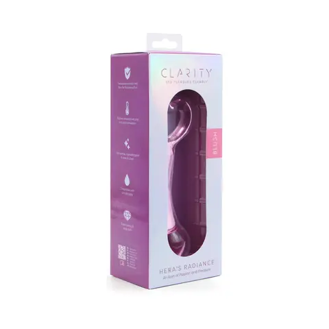 Clarity Hera's Radiance Blush Glass Dildo