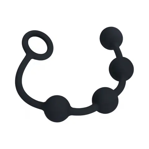 LEVELZ Round Silicone Anal Balls Small 20mm in Black