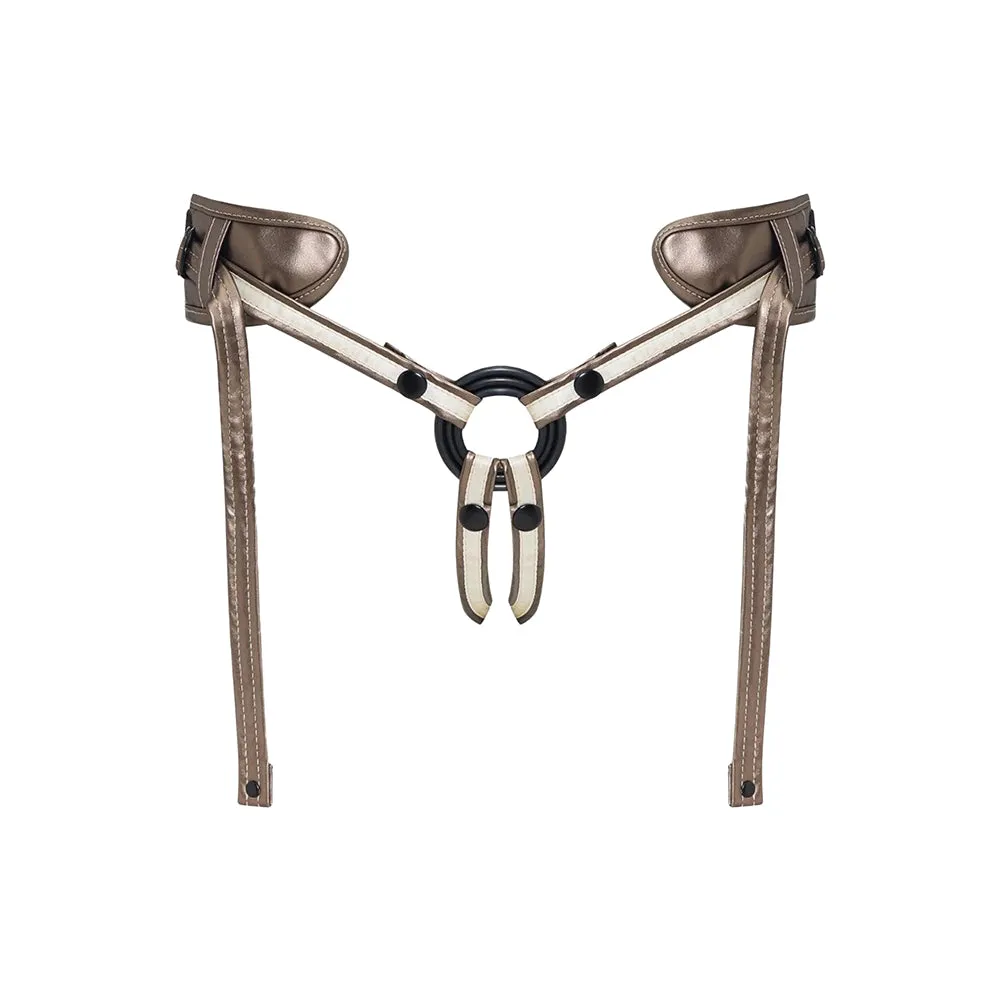 Strap-On-Me Leatherette Harness Desirous