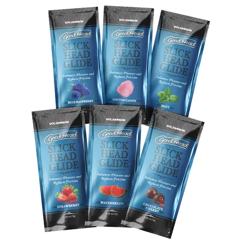 GoodHead Slick Head Glide Multi-Flavor 6-Pack 0.24 oz.