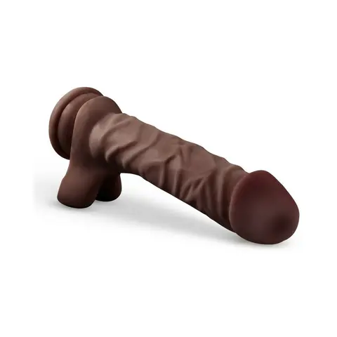 Loverboy The DJ Realistic 9 in. Dildo with Balls Brown