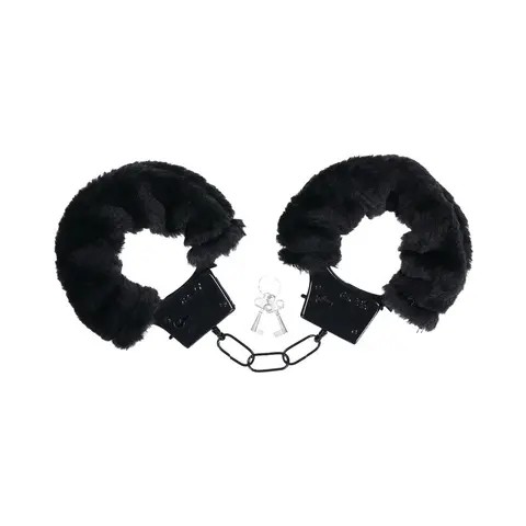 Merci Fluff Cuffs in Black