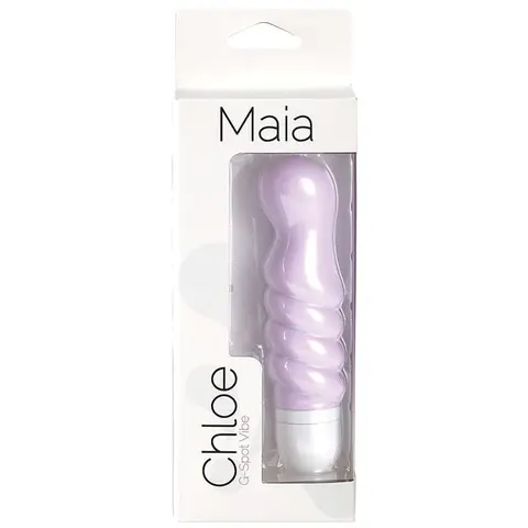 Maia Chloe Twisty Silicone G-Spot Vibe Lavender 5 in.