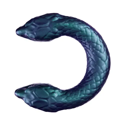 Temptasia Twin Python Double Headed Snake Dildo Dark Milennia