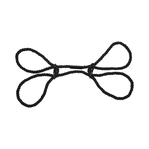 Merci Restrain 6mm Hemp Wrist or Ankle Cuffs in Black