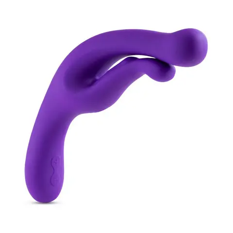 Wellness G Wave Rechargeable Silicone Dual Stimulation Vibrator Purple