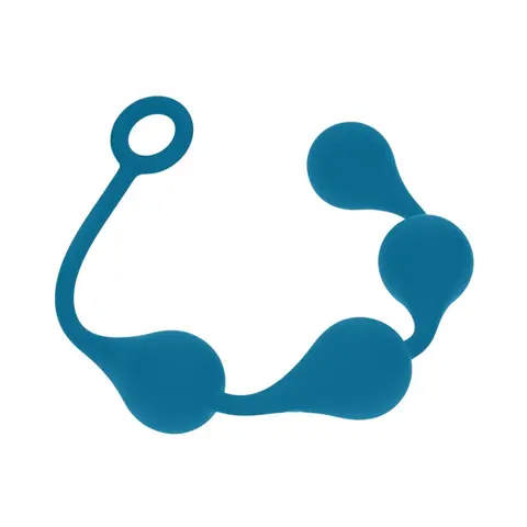 LEVELZ Waterdrop Silicone Anal Balls Large 40 mm in Teal