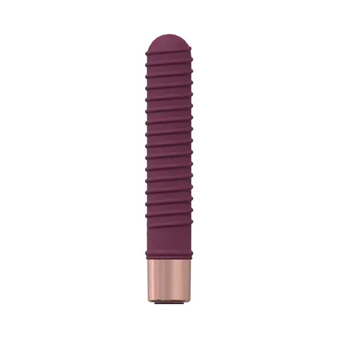 LoveLine Poise 10 Speed Mini-Vibe Silicone Rechargeable Waterproof Burgundy
