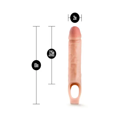 Performance 10 in. Cock Sheath Penis Extender Sling Beige