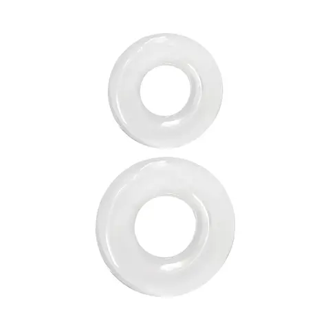 Renegade Double Stack Cock Rings 2-Pack in Clear