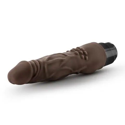 Dr. Skin Cock Vibe 4 Realistic 8 in. Vibrating Dildo in Brown