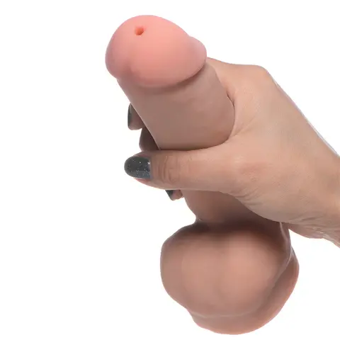 Loadz 7 in. Dual Density Squirting Dildo in Light