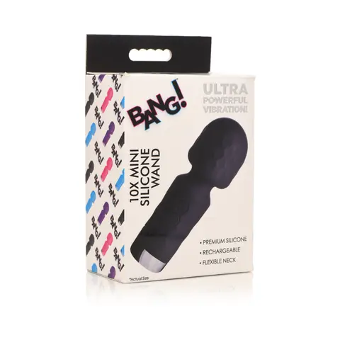 BANG! 10X Mini Silicone Wand in Black