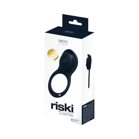 VeDO Riski Rechargeable Clitoral Vibe For Couples in Black