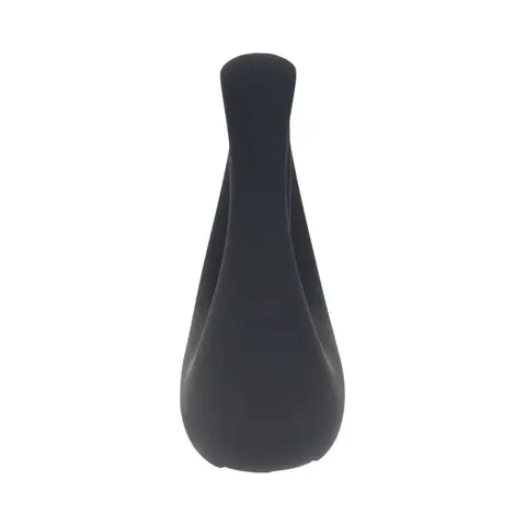 LEVELZ Vibrating Liquid Silicone Cock & Ball Ring Black