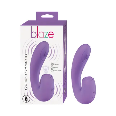 Blaze Suction Thumper Vibe in Lavender