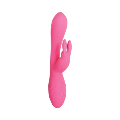 Evolved Bunny Kisses Rechargeable Silicone Rabbit Vibrator Pink
