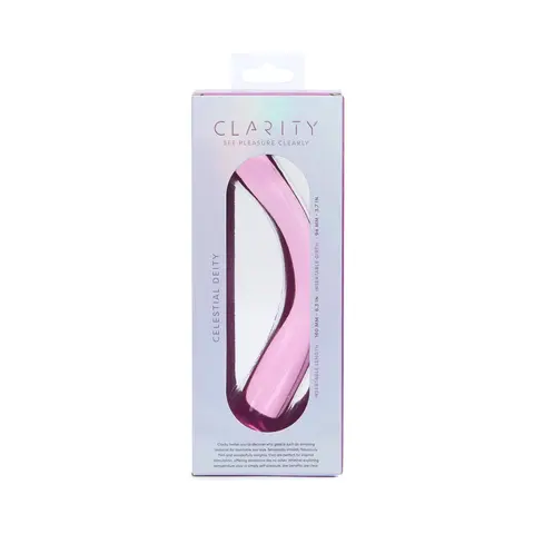 Clarity Celestial Deity Blush Glass Dildo