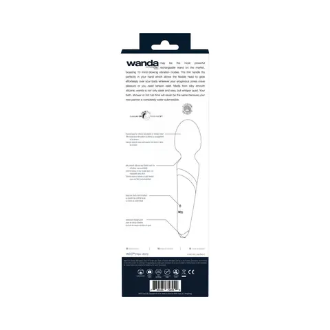 VeDO Wanda Rechargeable Wand Vibe - Just Black