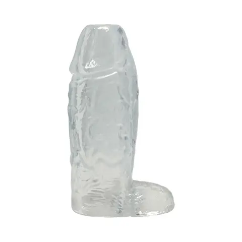 TitanMen Cock Sleeve with Ball Strap 6 in. Clear