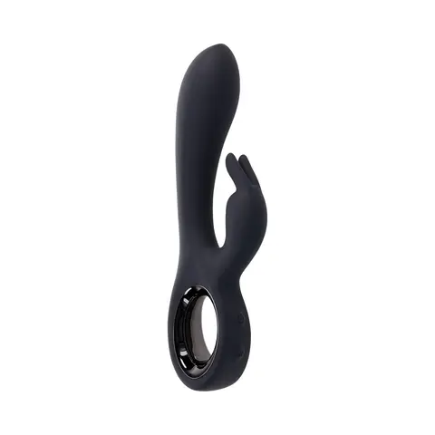 Playboy Late Night Bunny Rechageable Dual Stimulator Silicone Black