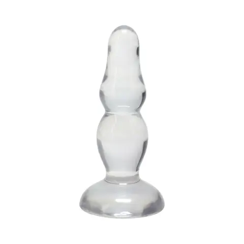 Crystal Jellies Novice Pop Plug 4 in. in Clear