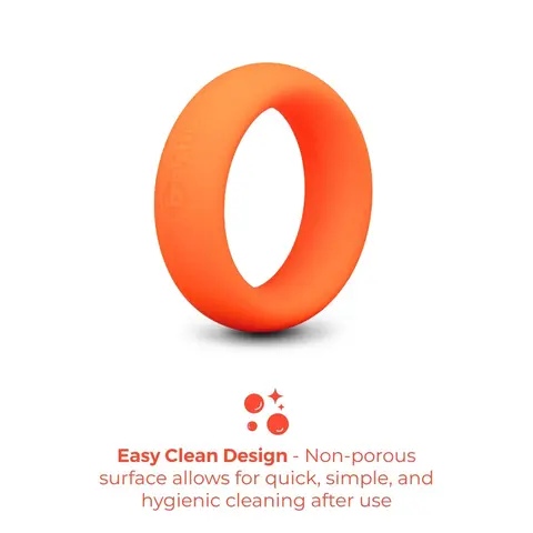 b-Vibe Snug Ring 40mm Snug Fit Silicone C-Ring in Orange