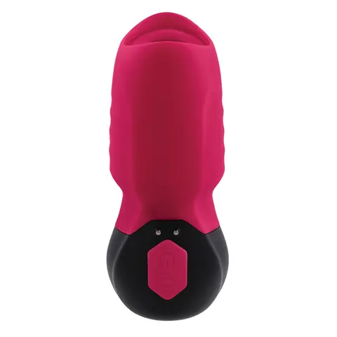 Gender X Body Kisses Rechargeable Vibrating Silicone Suction Massager Red