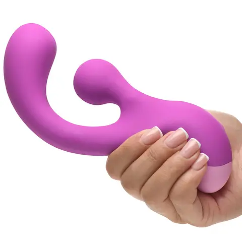 BANG! Gyro Rabbit Silicone Vibrator in Purple