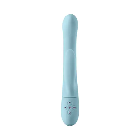 FemmeFunn Balai Rechargeable Silicone Swaying Motion Dual Stimulation Vibrator Light in Blue