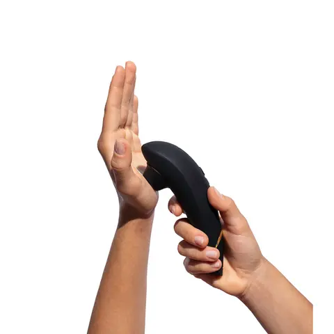 Womanizer Premium 2 Rechargeable Silicone Luxurious Pleasure Air Clitoral Stimulator in Black