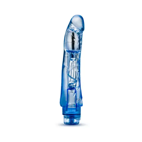 Naturally Yours Mambo Vibe Realistic 9 in. Vibrating Dildo in Blue