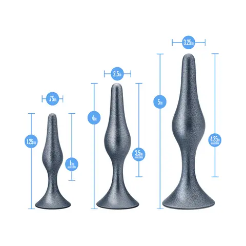 Anal Adventures Matrix Genesis Plug Kit Stellar Silver