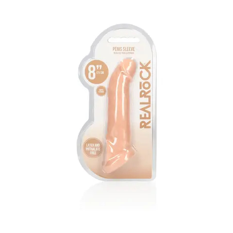 RealRock Skin 8 in. Penis Extender Sling in Beige