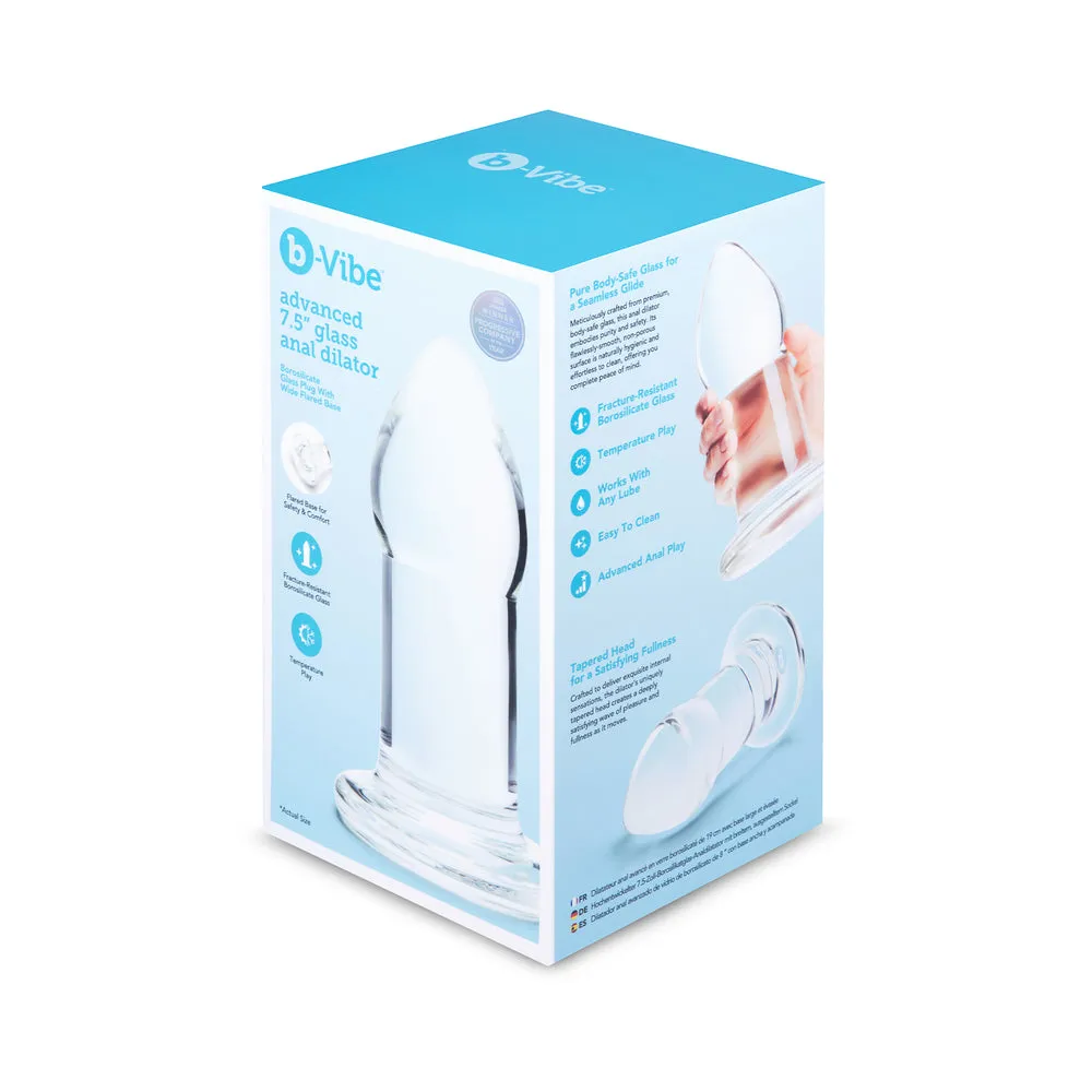b-Vibe Advanced 7.5 in. Glass Anal Dilator