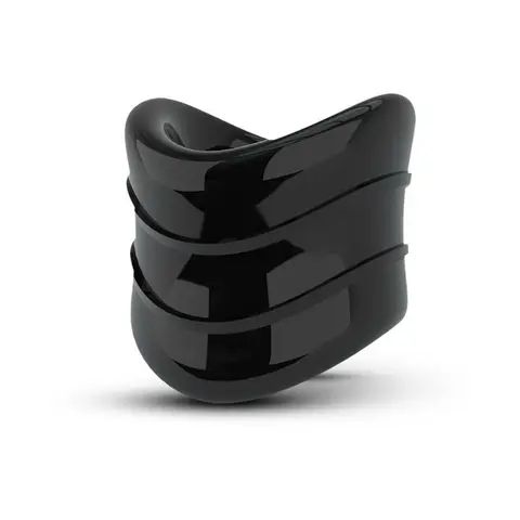 Stay Hard Beef Ball Stretcher Snug X Long 1 in. Black
