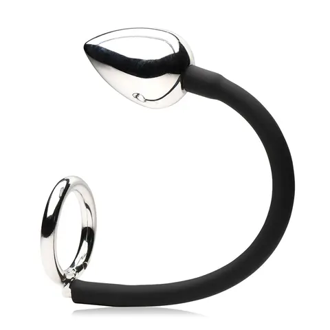 Master Series Tug + Plug Cock & Ball Ring with Anal Plug