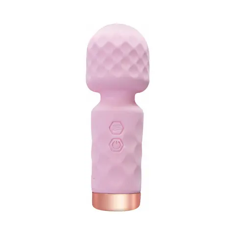 Wet Dreams Lil' Wanderer Mini Massage Wand Multi-Speed Silicone Pink