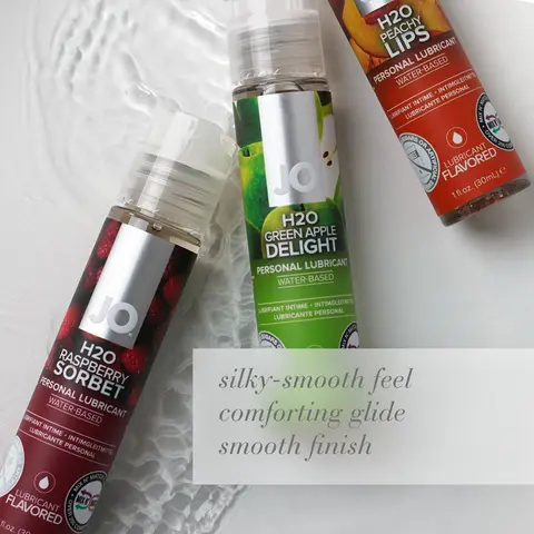 JO H2O Raspberry Sorbet Flavored Water-Based Lubricant 1 oz.