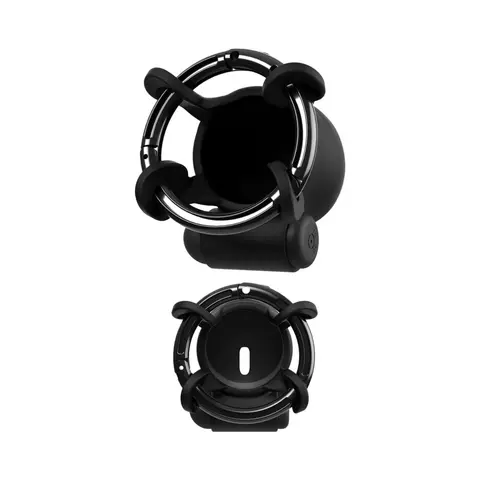 Fantasy C-Ringz ControlCore Trainer Remote Vibrating Cock Blocker Black