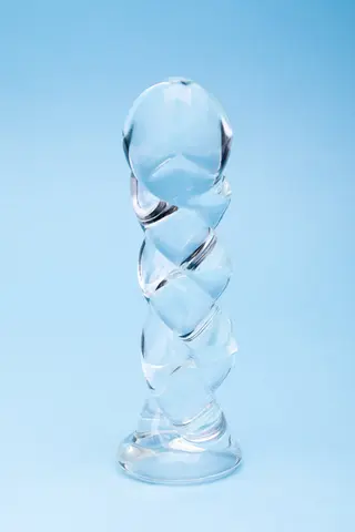 Clarity Seraphic Braid Glass Dildo