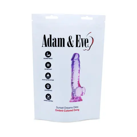 Adam & Eve Sunset Dreams Realistic Dildo 7.5 in. (Bag Packaging)