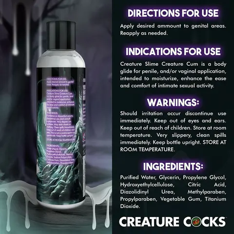 Creature Slime Creature Cum Unscented Jizz Lubricant 8 oz.