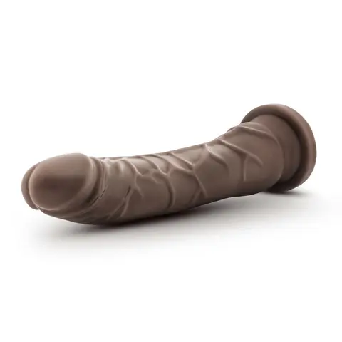 Dr. Skin Plus Realistic 9 in. Triple Density Posable Dildo Brown