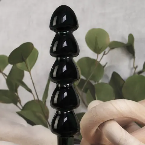 Clarity Utopian Torus Noir Glass Dildo