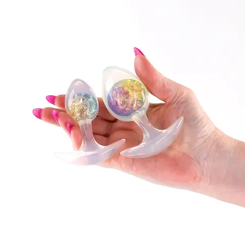 Cosmic Glams 2-Piece Plug Kit in Rainbow